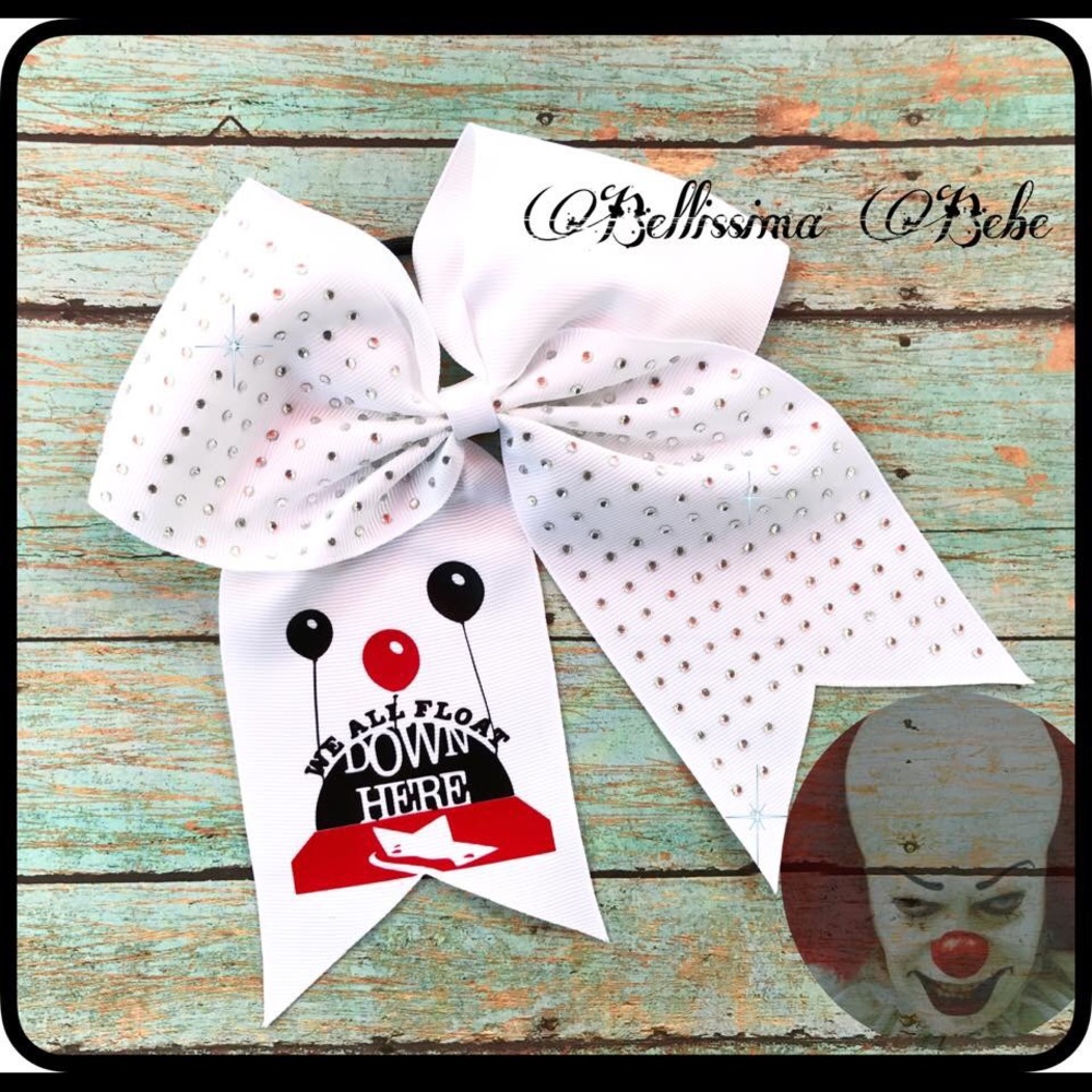 IT Float Stephen King Rhinestone Cheerbow NEW